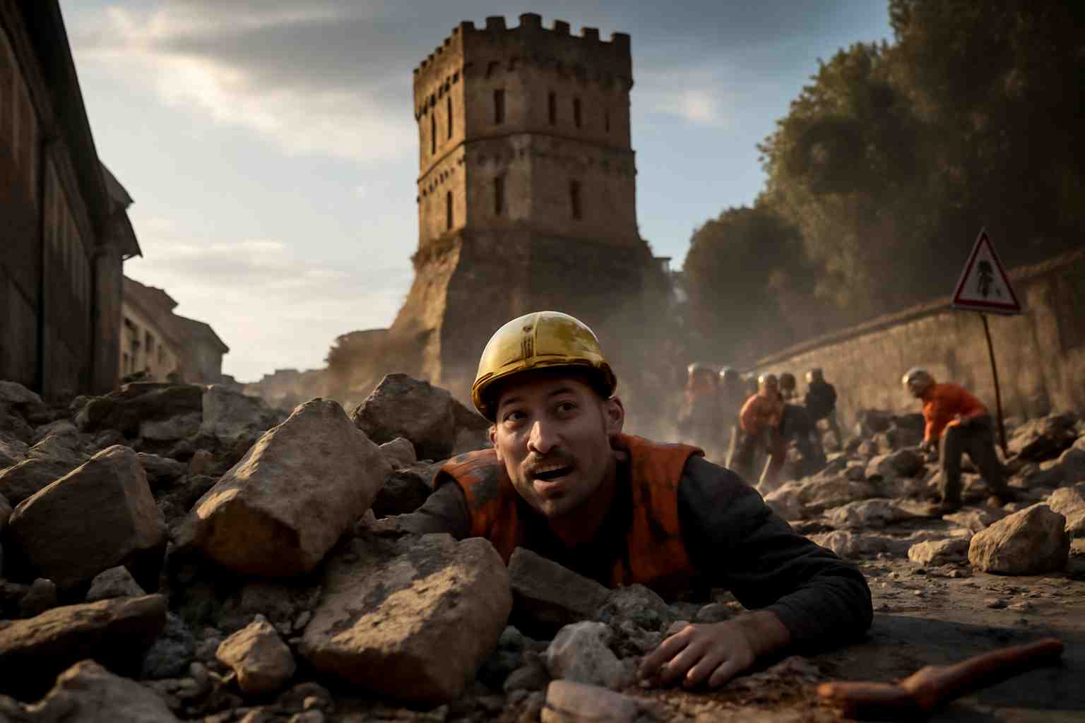 découvrez les détails du tragique effondrement à la torre dei conti à rome, où un ouvrier s'est retrouvé piégé sous les décombres. suivez l'évolution de la situation et les mesures prises par les secours.