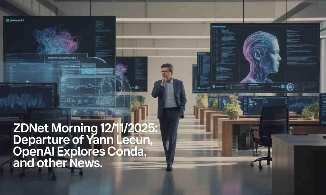 découvrez les dernières actualités technologiques avec zdnet morning du 12/11/2025 : départ de yann lecun, openai explore conda et bien plus encore.