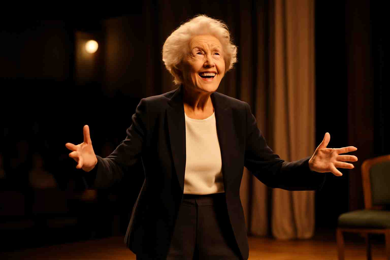 à 99 ans, judith magre continue de briller sur scène chaque lundi avec une énergie inépuisable, défiant le temps et inspirant les générations.