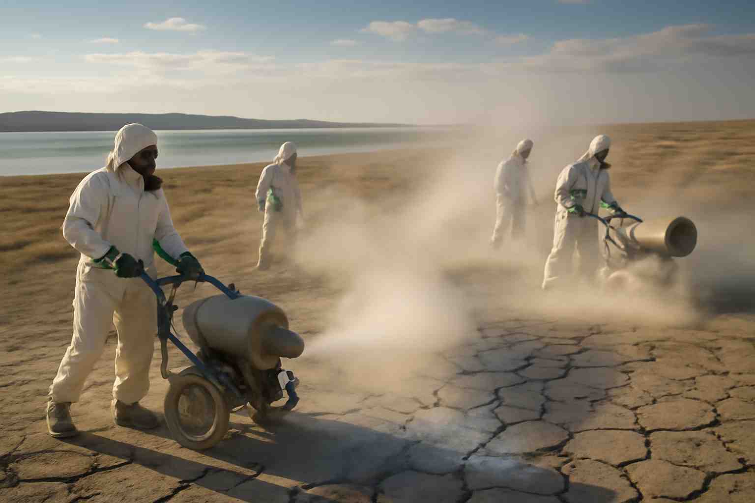 découvrez en images comment lutter contre les tempêtes de poussières toxiques qui menacent la mer d’aral, un enjeu crucial pour l’environnement et la santé locale.