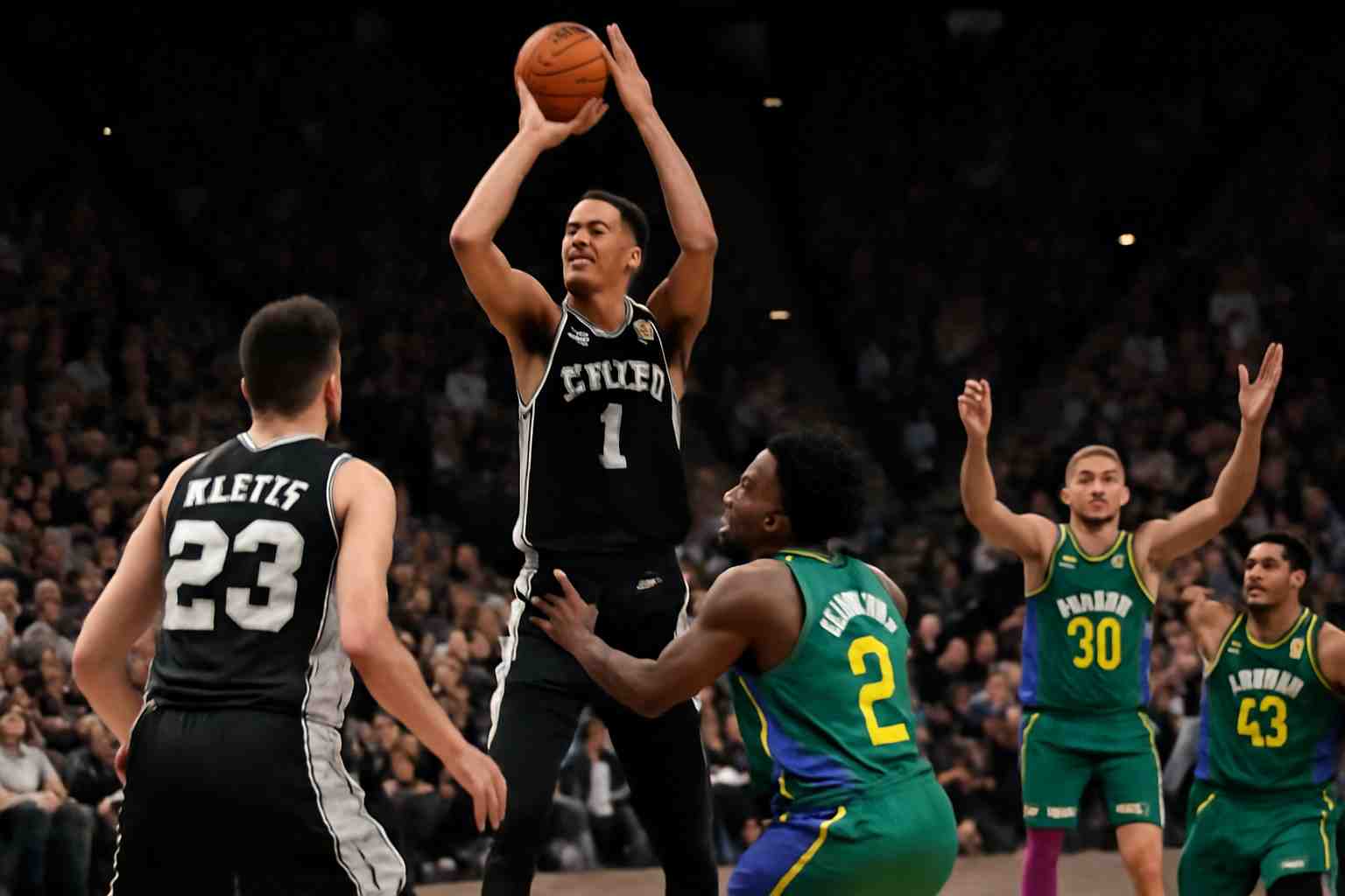 malgré une performance remarquable de victor wembanyama avec 32 points, les san antonio spurs s'inclinent face au utah jazz dans un match intense.