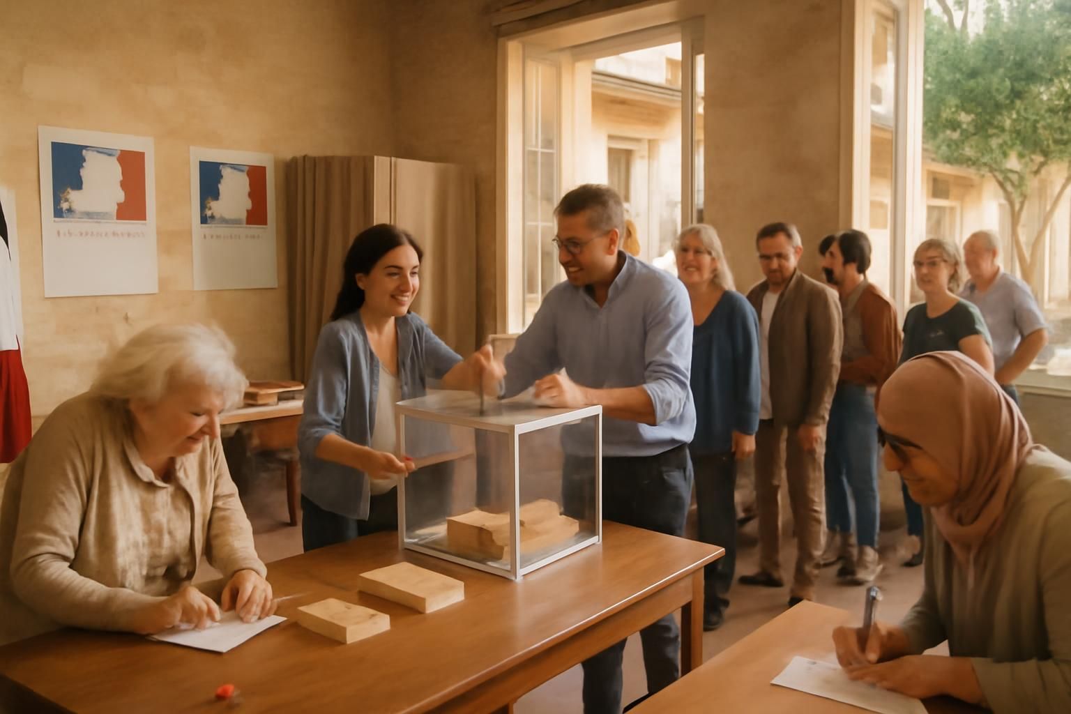 les bureaux de vote dans le gard accueillent les électeurs jusqu'à 18h pour les élections municipales. assurez-vous de participer avant la fermeture.
