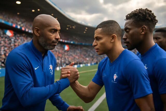 Equipe-de-France-Une-icone-des-JO-2024-echange-avec-les-Bleus-avant-le-choc-contre-le-Bresil-640x427 Coupe Davis : Corentin Moutet et Giovanni Mpetshi Perricard rejoignent l’équipe de France pour défier la Belgique