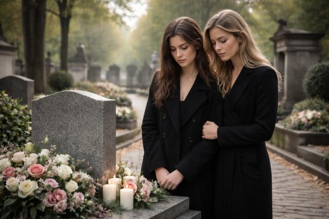 Isabelle-Mergault-Ses-filles-Iris-et-Maya-rendent-un-dernier-hommage-emouvant-au-Pere-Lachaise-640x427 Violences au cœur de la fête foraine de Nantes : Deux forains agressés au couteau sur le cours Saint-Pierre