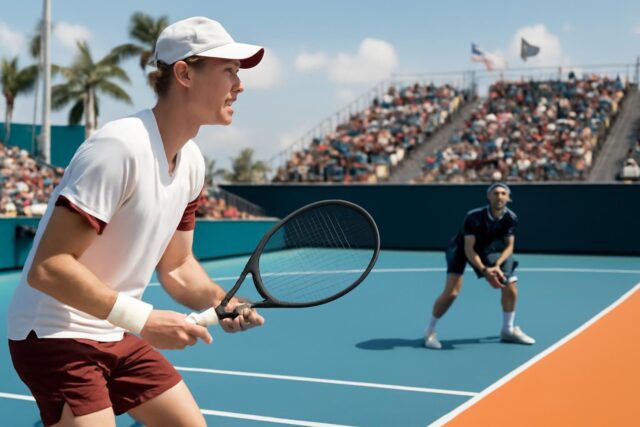 Jannik-Sinner-demarre-en-toute-serenite-face-a-Damir-Dzumhur-pour-son-ouverture-a-Miami-LEquipe-640x427 F1 : George Russell décroche la pole position pour le Grand Prix de Singapour