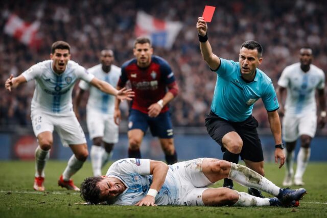 Ligue-1-Tagliafico-ecarte-suite-a-un-tacle-brutal-Lyon-reduit-a-dix-joueurs-640x427 Football : Nice en quête d'un miracle à Lisbonne pour prolonger son rêve en Ligue des champions