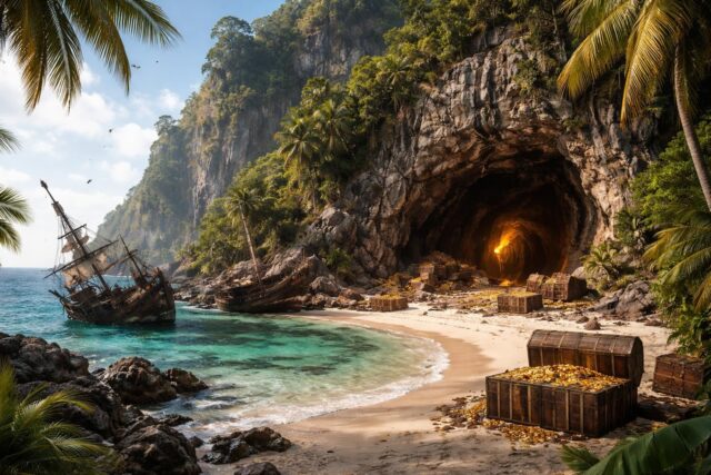 Madagascar-plongez-dans-le-repaire-secret-des-pirates-devoile-a-la-television-640x427 Banksy, Warhol, Pasqua… une galerie temporaire unique aux Docks avec ateliers créatifs et soirées afterworks à Marseille