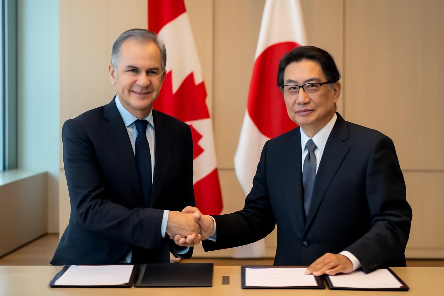 mark carney, premier ministre, établit un partenariat stratégique innovant avec le japon pour renforcer la coopération économique et politique entre les deux nations.