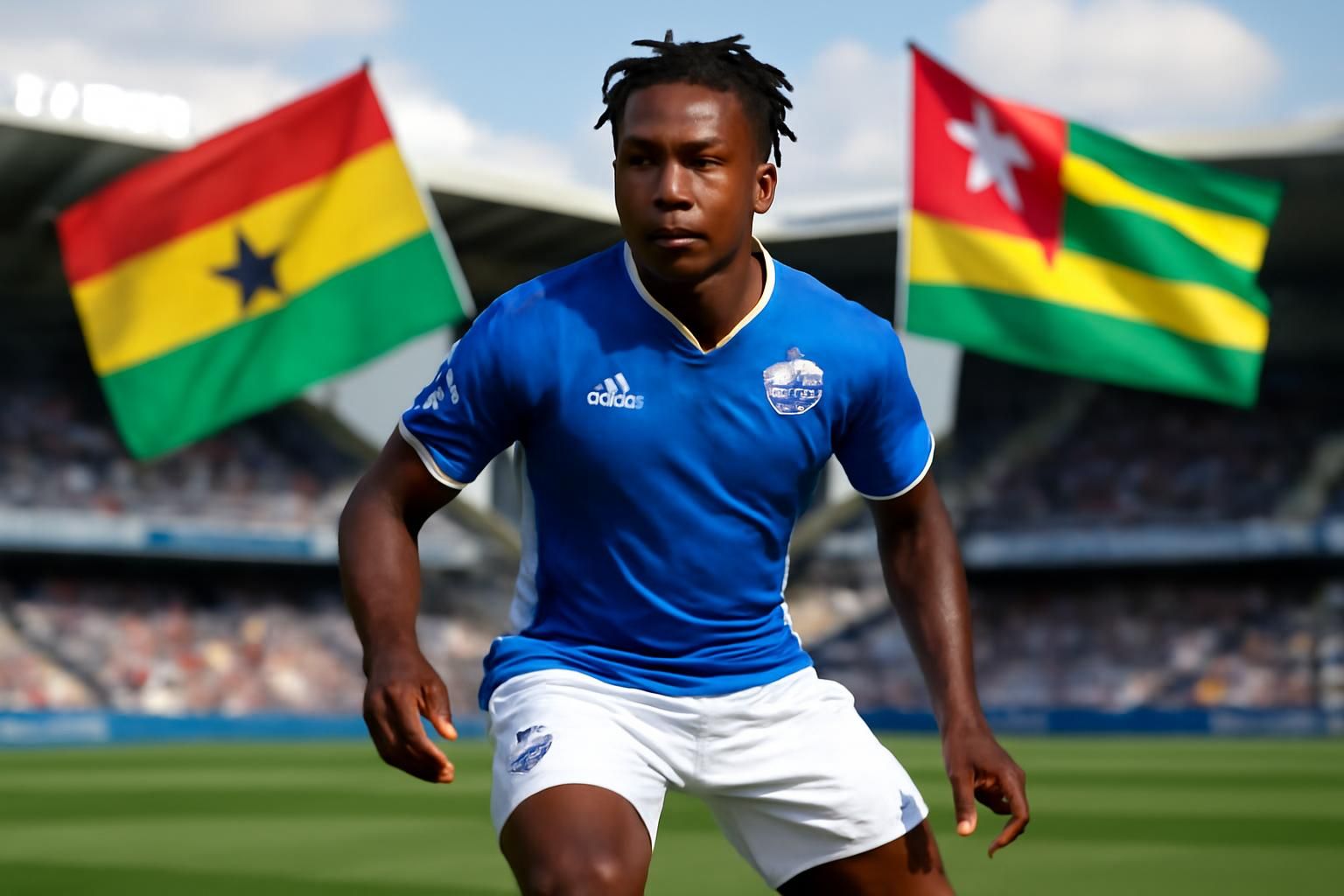 marvin senaya, défenseur de l'aj auxerre, choisi entre les sélections du ghana et du togo, décide finalement de représenter les black stars du ghana.