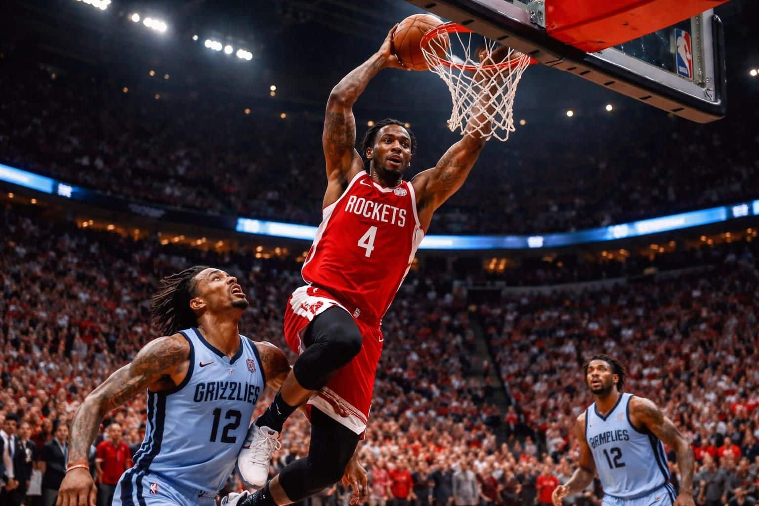 les rockets s'imposent face aux grizzlies et renouent avec la victoire dans un match intense de nba.