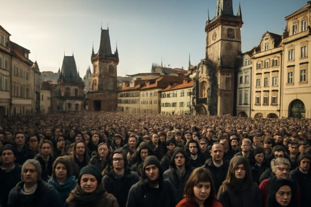 Notre-democratie-en-peril-une-immense-foule-a-envahi-les-rues-de-Prague-640x427 Manche : Éclaircissements sur l'accident tragique impliquant une voiture percutant des piétons, causant un décès et faisant trois blessés