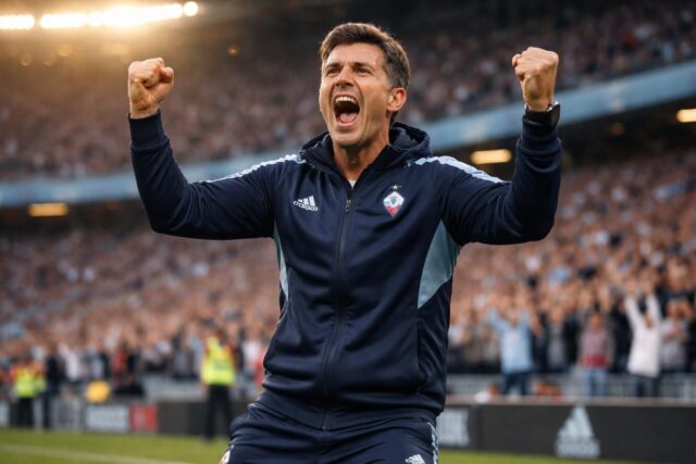 OL-Lentraineur-du-Celta-exulte-apres-un-exploit-marquant-640x427 De 2 à 6 milliards d'euros les Jeux Olympiques de Paris ont coûté 3 fois plus cher en réalité