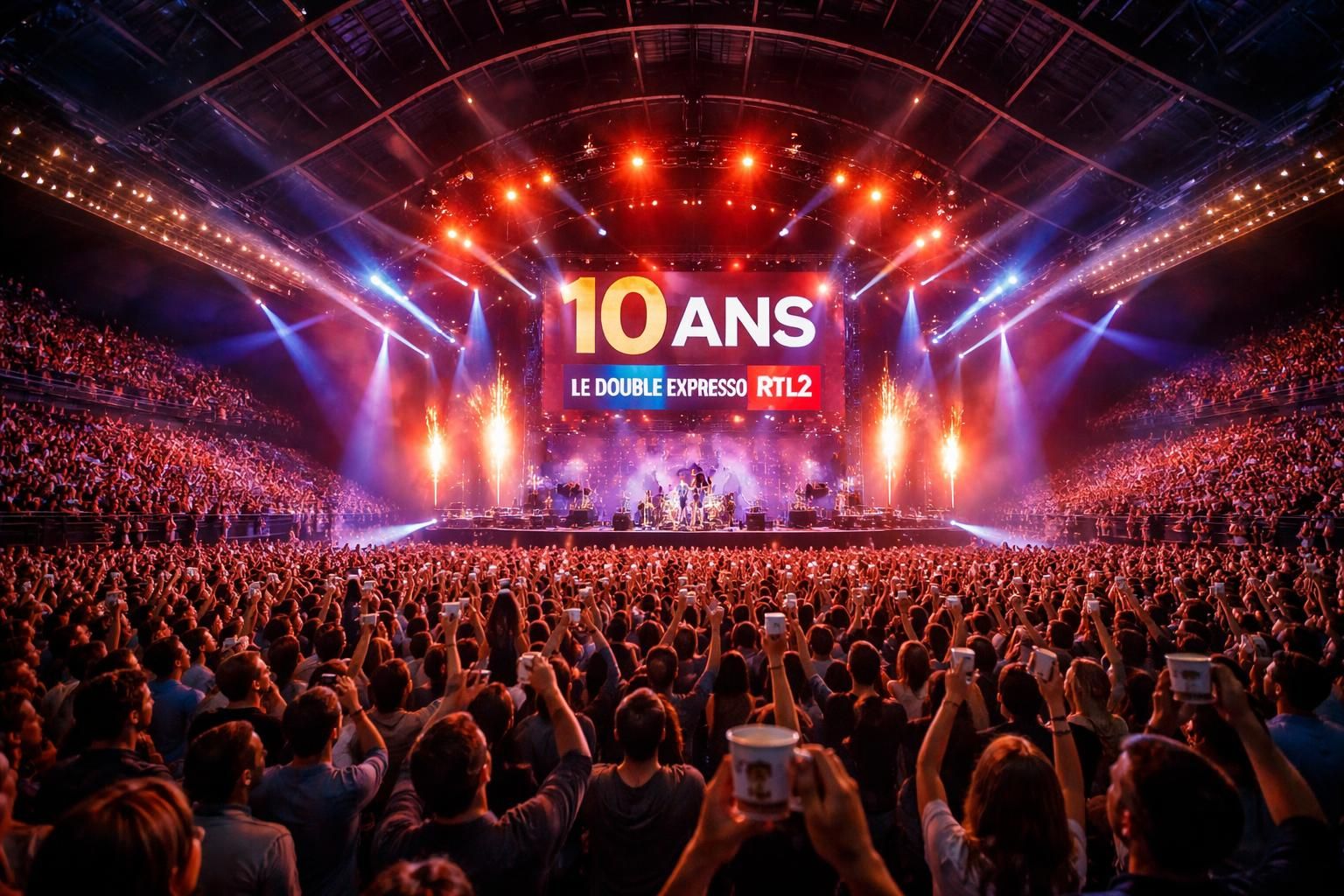 rtl2 célèbre les 10 ans du double expresso avec un concert exceptionnel au zénith de lille, une soirée musicale inoubliable à ne pas manquer.