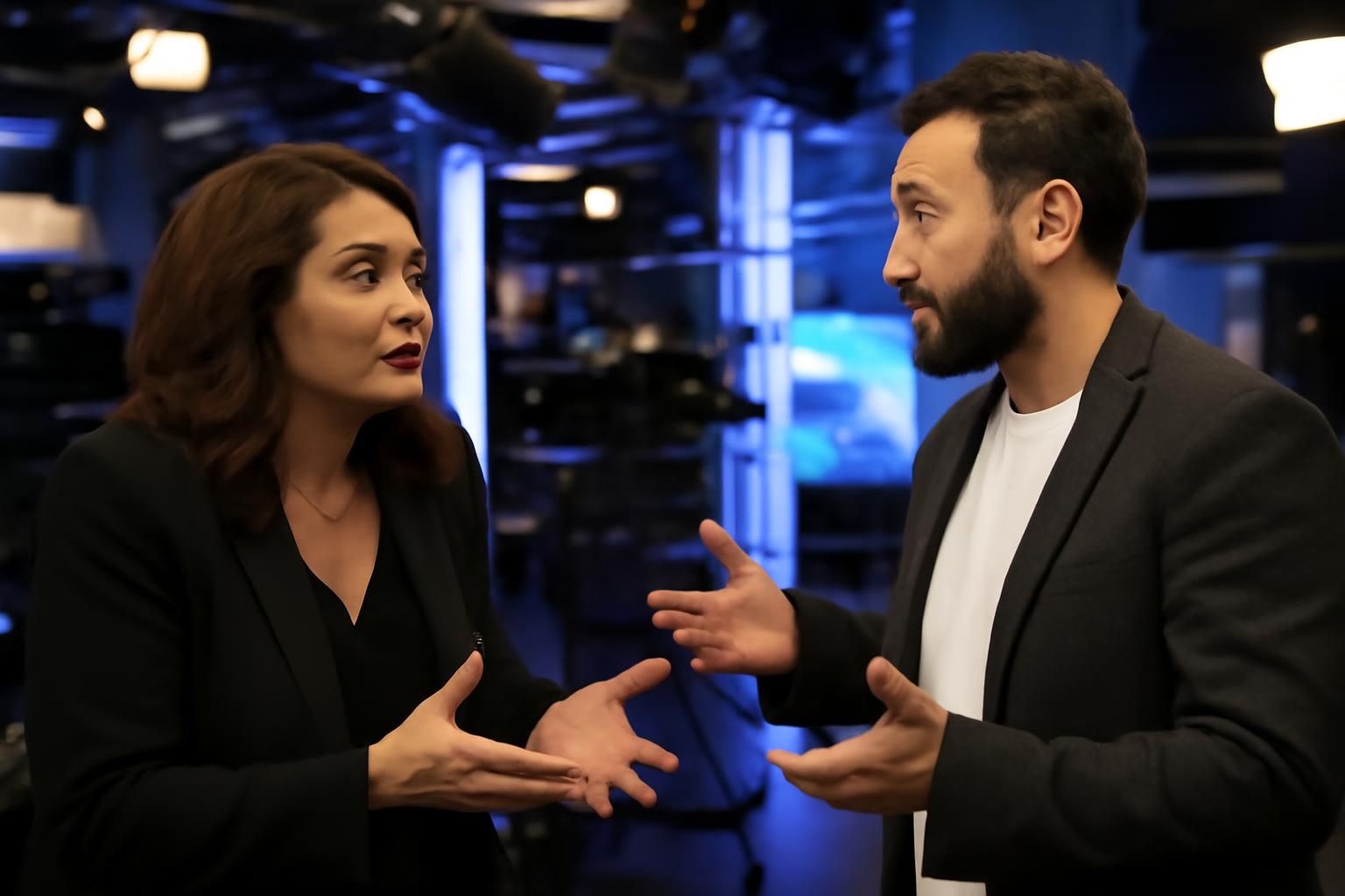 découvrez les coulisses du traitement politique dans tbt9 avec valérie benaïm, qui dévoile un véritable échange entre cyril hanouna et la chaîne. regardez la vidéo exclusive !