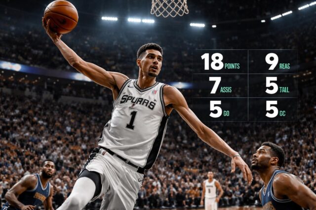 Victor-Wembanyama-frole-le-five-by-five-en-seulement-trois-quarts-temps--640x427 Suivez en direct le match OL contre Angers, saison 2025-2026 de Ligue 1 - L'Équipe