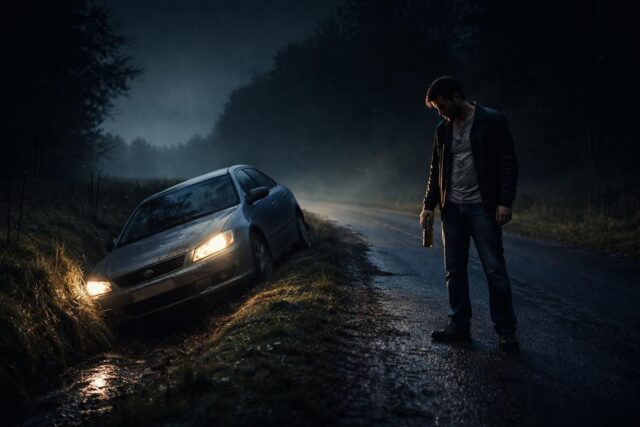 A-Loudeac-un-conducteur-ivre-termine-sa-route-isole-dans-un-fosse-640x427 Lors de vos départs en vacances, faites attention au cas de rage