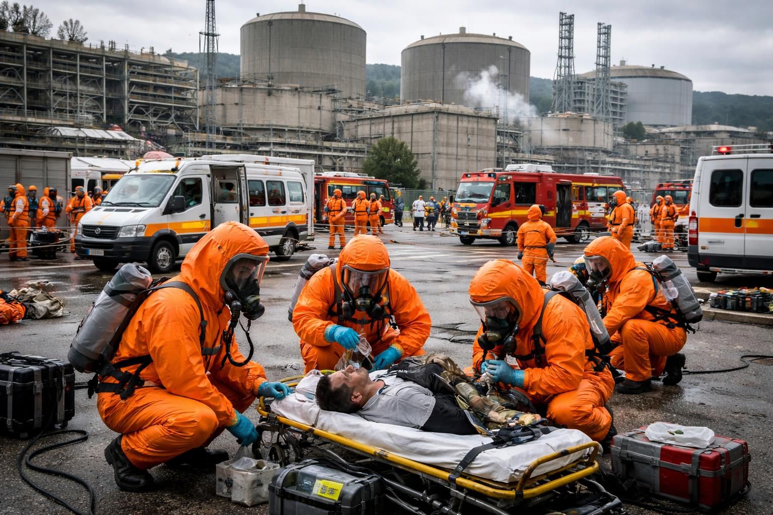 un accident chimique s'est produit au centre nucléaire de marcoule dans le gard, causant quatre blessés, dont un en état critique. suivez les dernières informations sur cet incident.