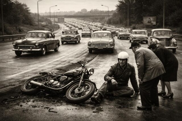 Accident-sur-le-peripherique-de-Caen-un-motard-legerement-blesse-embouteillage-de-3-km-signale-640x427 Spectaculaire renversement d'un convoi exceptionnel à Jarville