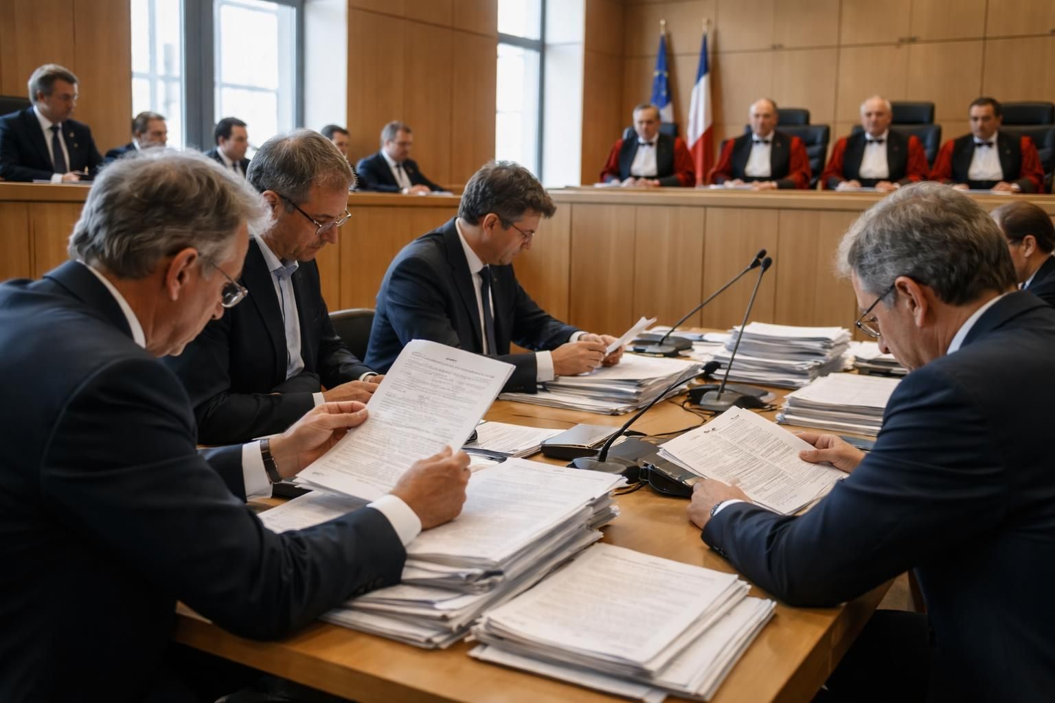 affaire sarkozy-kadhafi : lors du procès en appel, les attestations écrites de claude guéant suscitent de vifs échanges au cœur des débats judiciaires.