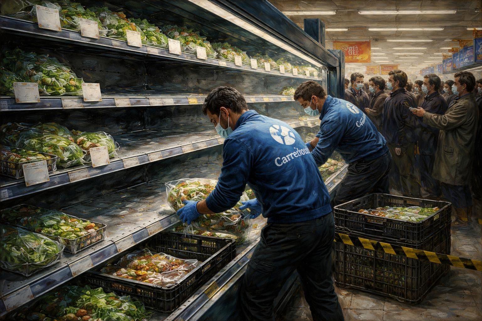 alerte sanitaire chez carrefour : retrait immédiat de salades et plats préparés contaminés à la listeria pour garantir la sécurité des consommateurs. informez-vous vite des produits concernés.