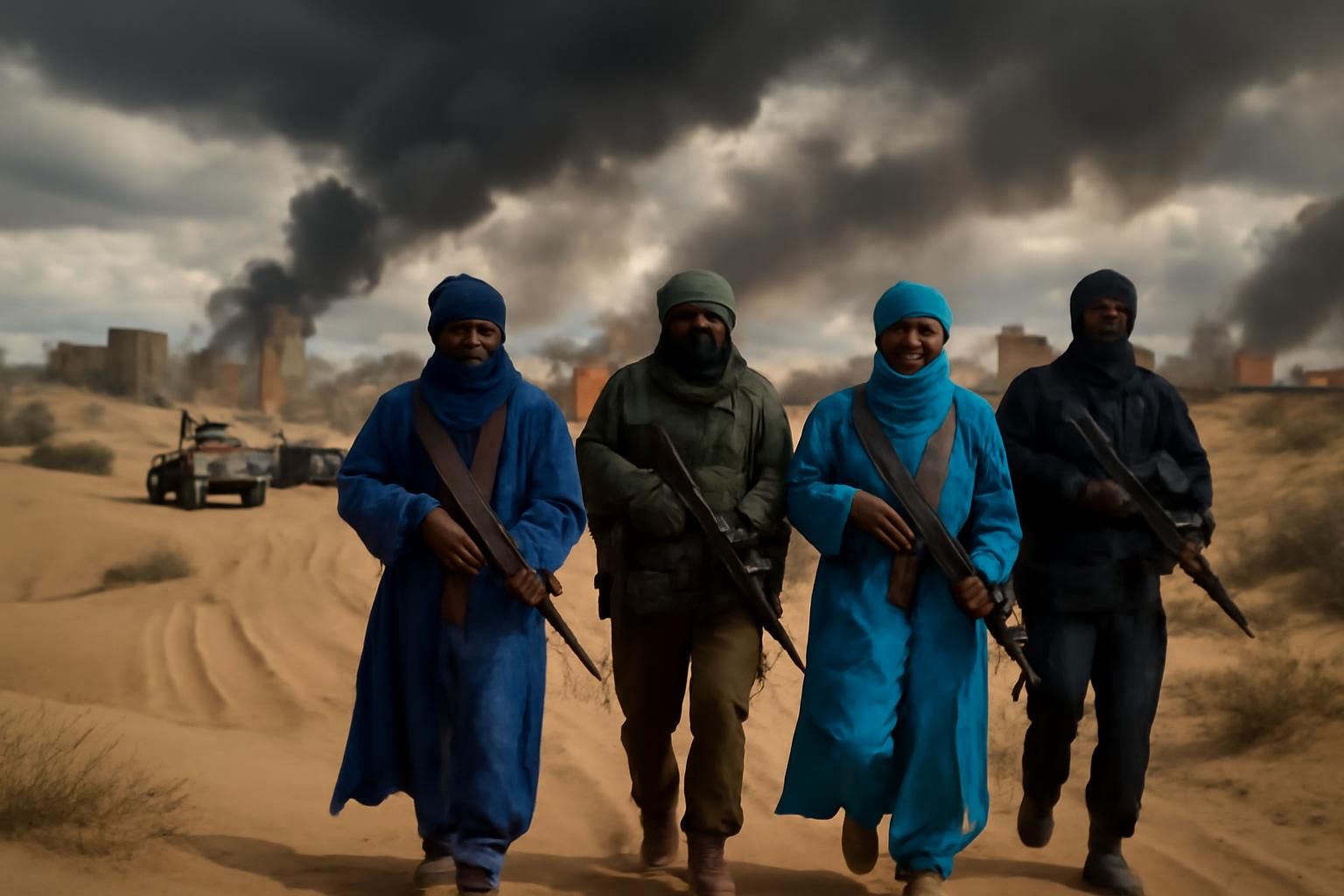 au mali, une offensive majeure est lancée suite à une alliance inédite entre groupes jihadistes et indépendantistes, bouleversant la sécurité et la dynamique politique de la région.