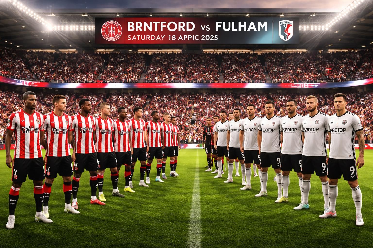 découvrez les compositions officielles des équipes brentford et fulham pour le match crucial de premier league du samedi 18 avril 2026 sur ysscores.com.