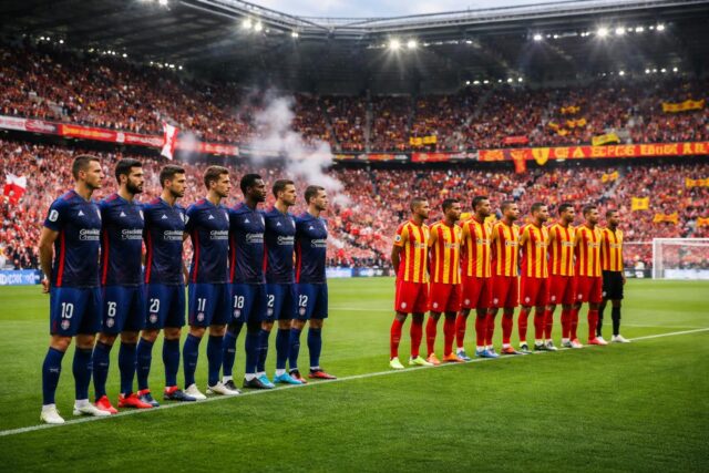 Brest-contre-RC-Lens-Decouvrez-les-compositions-officielles-des-equipes-tribuna.com_-640x427 IPL 2026 : Hazlewood et Bhuvneshwar dominent, Bengaluru écrase les Capitals - Retour en images