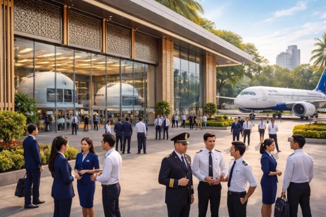 CAE-et-InterGlobe-lancent-un-centre-de-formation-innovant-a-Mumbai-dedie-a-la-famille-Airbus-A320-640x427 PSG : Barcola sur le départ, Paris prépare déjà son successeur