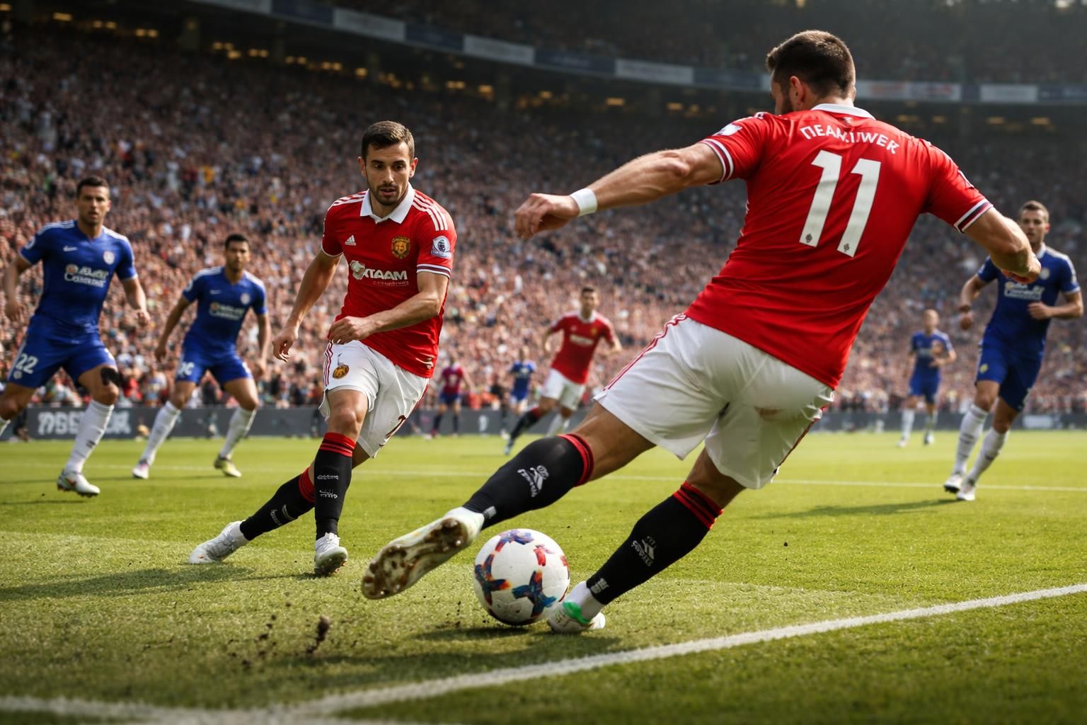 revivez les moments forts du match chelsea vs manchester united : fernandes orchestre l'ouverture du score, cunha double la mise, et united mène à la pause dans cette rencontre palpitante sur foot africa.