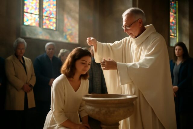 Christelle-catechumene-recoit-le-bapteme-pendant-la-veillee-pascale-Un-amour-qui-transcende-mes-faiblesses-Linfo.re_-640x427 François Bayrou relance le débat sur la suppression des jours fériés pour le budget 2026