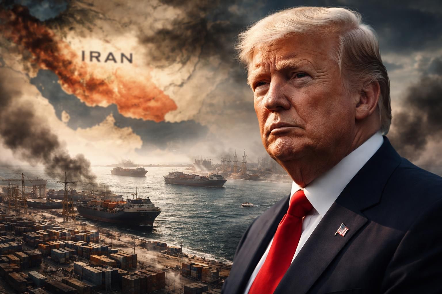 donald trump met en garde que le blocus des ports iraniens continuera sans accord, exacerbant les tensions dans le conflit en iran et au moyen-orient.