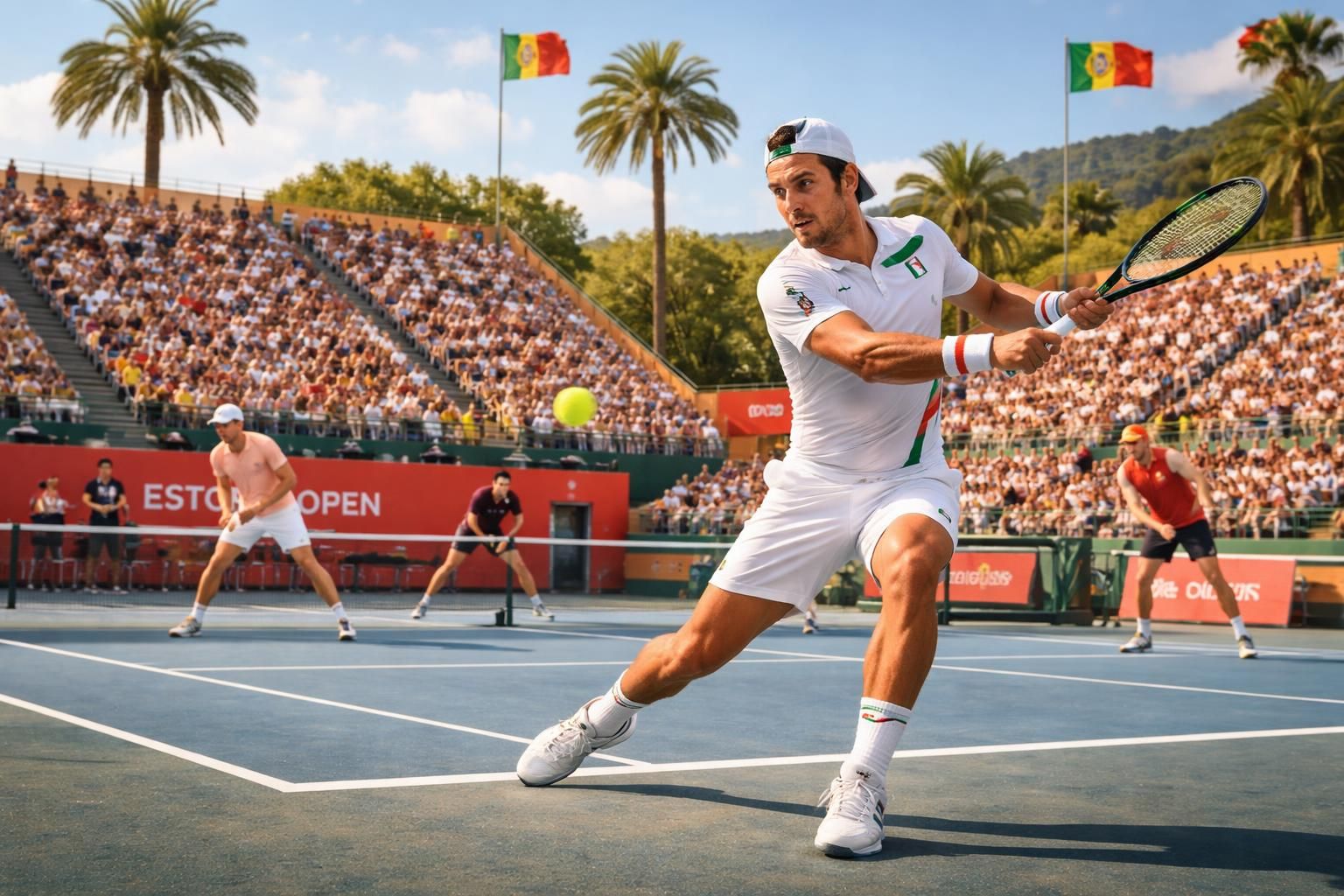 cet été à estoril, darderi rejoint les stars ruud, wawrinka et rublev pour un tournoi portugais d'élite. découvrez un affrontement exceptionnel entre les meilleurs joueurs.