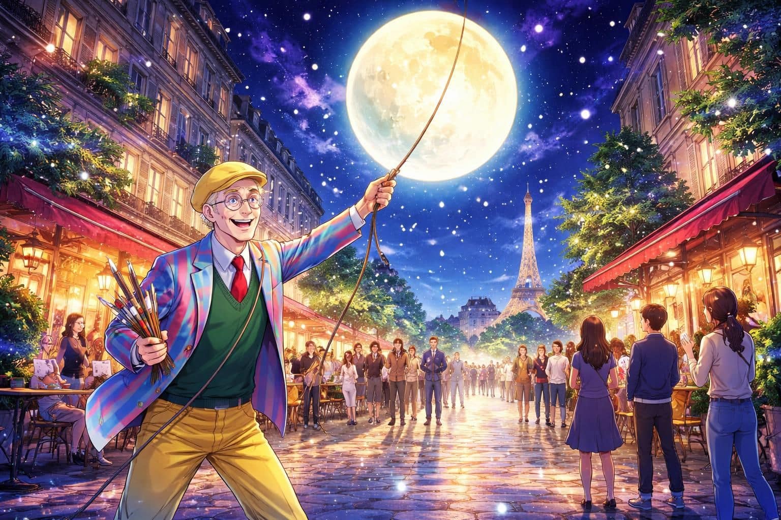 découvrez l'exposition gratuite exceptionnelle de david hockney à paris, où l'artiste illumine la ville en décrochant la lune avec ses œuvres uniques et captivantes.