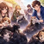 commerçants et associations s'unissent pour lutter contre l'abandon des animaux de compagnie, souvent délaissés dans des sacs-poubelle, pour leur offrir protection et soutien.