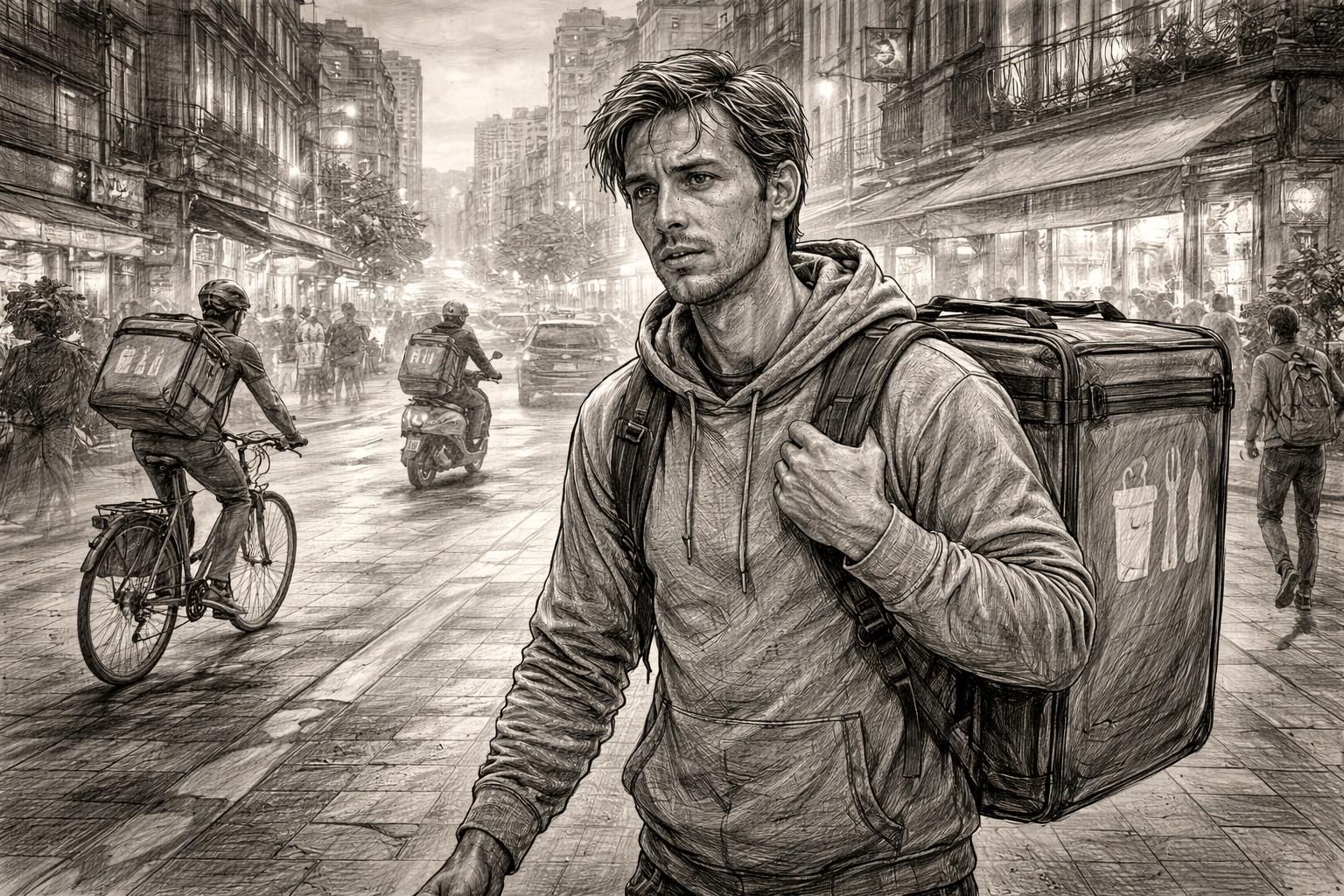 découvrez dans ce rapport saisissant les horaires impressionnants que certains livreurs de deliveroo et uber eats consacrent pour vous livrer votre burger, une plongée surprenante dans leur quotidien.