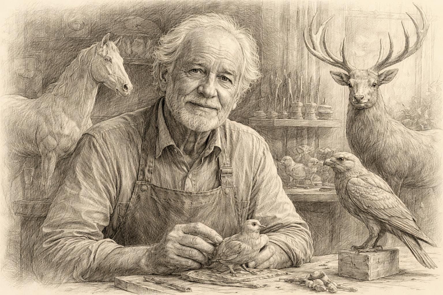 michel bassompierre, sculpteur animalier renommé installé près de nantes, est décédé à l'âge de 78 ans. un hommage à son talent et à son œuvre.