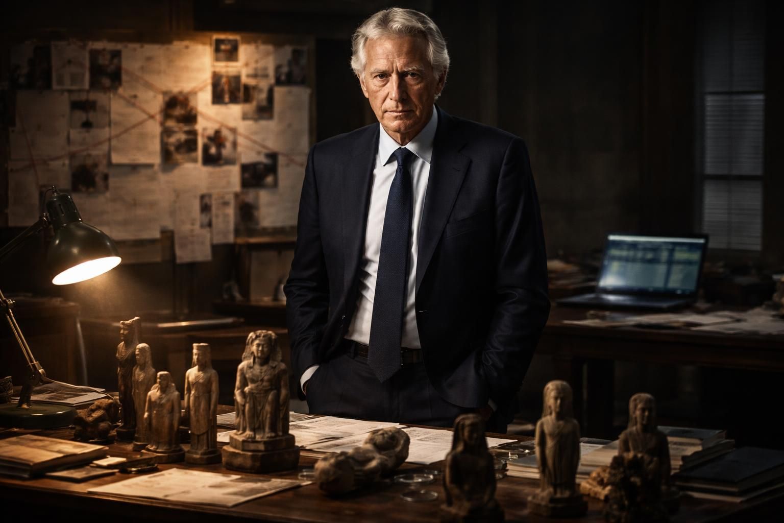 dominique de villepin au centre d'une enquête suite à des révélations inattendues concernant des statuettes mystérieuses.