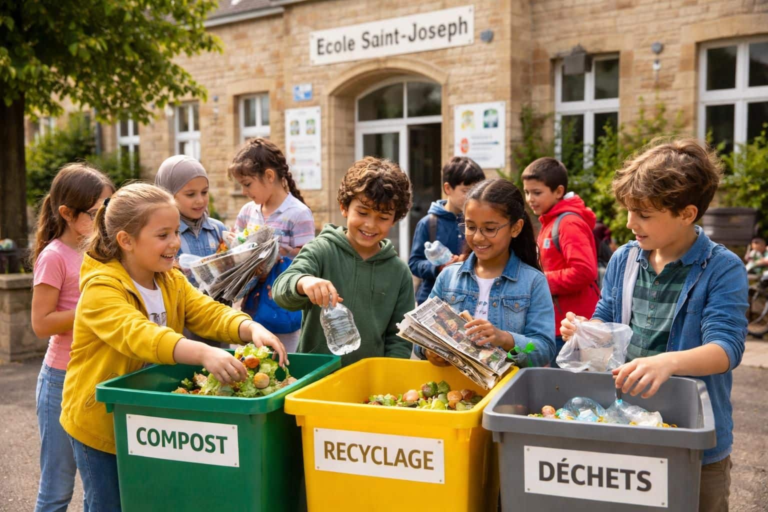 l'école saint-joseph de dunières mobilise ses élèves dans un projet éducatif de sensibilisation à la réduction des déchets, favorisant l'écoresponsabilité dès le plus jeune âge.