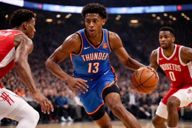 Eclatante-soiree-NBA-pour-les-Francais-Ousmane-Dieng-brille-avec-36-points-contre-les-Rockets-640x427 Devin Booker propulse les Suns à une victoire éclatante face au Thunder (108-105