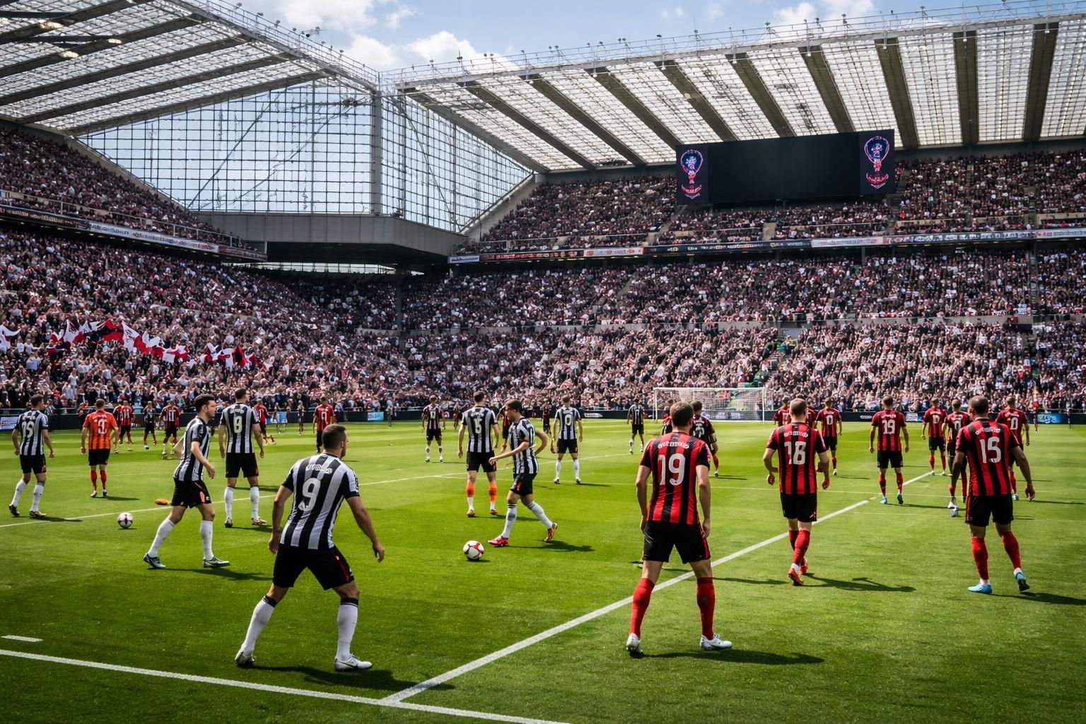 découvrez les effectifs officiels pour le match newcastle vs bournemouth de la premier league, prévu le samedi 18 avril 2026, sur ysscores.com.