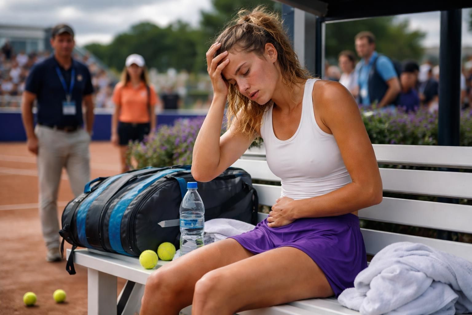 elsa jacquemot contrainte d'abandonner le tournoi de saint-malo suite à une intoxication alimentaire.