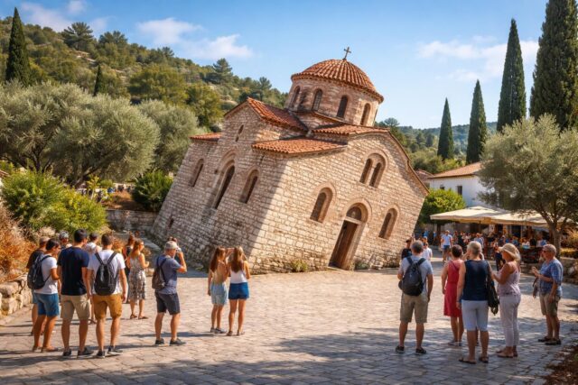En-Grece-une-eglise-etonnamment-penchee-a-17-degres-fascine-et-intrigue-les-visiteurs-On-croyait-a-une-plaisanterie--640x427 Contrôle géant sur l'A40 vers Lyon : pourquoi la circulation a-t-elle été totalement interrompue ?