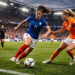 suivez en direct le match de qualifications pour la coupe du monde 2027 entre l'équipe féminine de france et les pays-bas sur l'équipe. infos, scores et moments forts en temps réel.