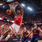 l'as monaco s'impose face au fc barcelone en euroligue et se prépare à affronter l'olympiakos en playoffs, promettant un spectacle intense.