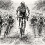 revivez l'action intense dès les premiers kilomètres avec evenepoel qui s'envole dans un peloton d'une cinquantaine de coureurs, tandis que pogacar et seixas se retrouvent pris au piège. une course qui s'enflamme dès le départ.