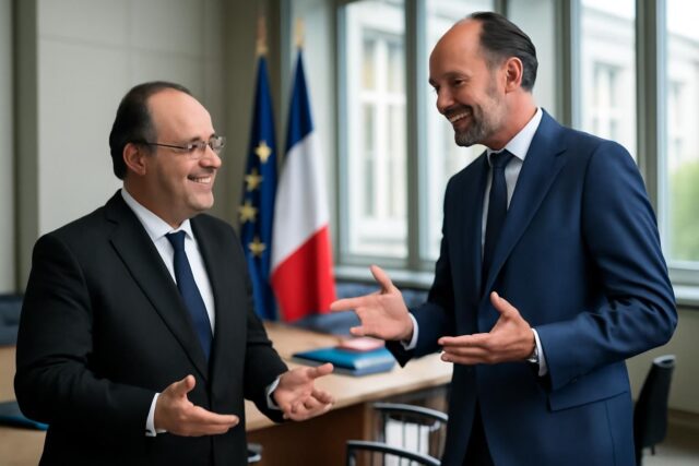 Francois-Hollande-et-Edouard-Philippe-debattent-avec-cordialite-sur-la-reforme-des-retraites-640x427 Réforme 2025 : Ce que la hausse des retraites Agirc-Arrco nous réserve réellement