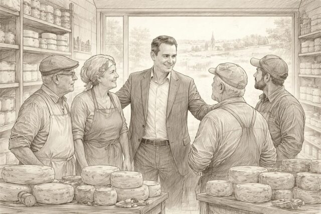 Fromagerie-dEntrammes-le-depute-Guillaume-Garot-appelle-a-un-elan-de-solidarite-pour-soutenir-les-producteurs-locaux-Ouest-France-640x427 The 100 : Finn déclare sa flamme, l’Arche revient sur Terre