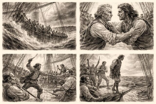 Galerie-photo-du-film-Mutiny-sur-AlloCine-640x427 Les Noces Rebelles : Découvrez si le film avec Leonardo DiCaprio et Kate Winslet est accessible sur Netflix France