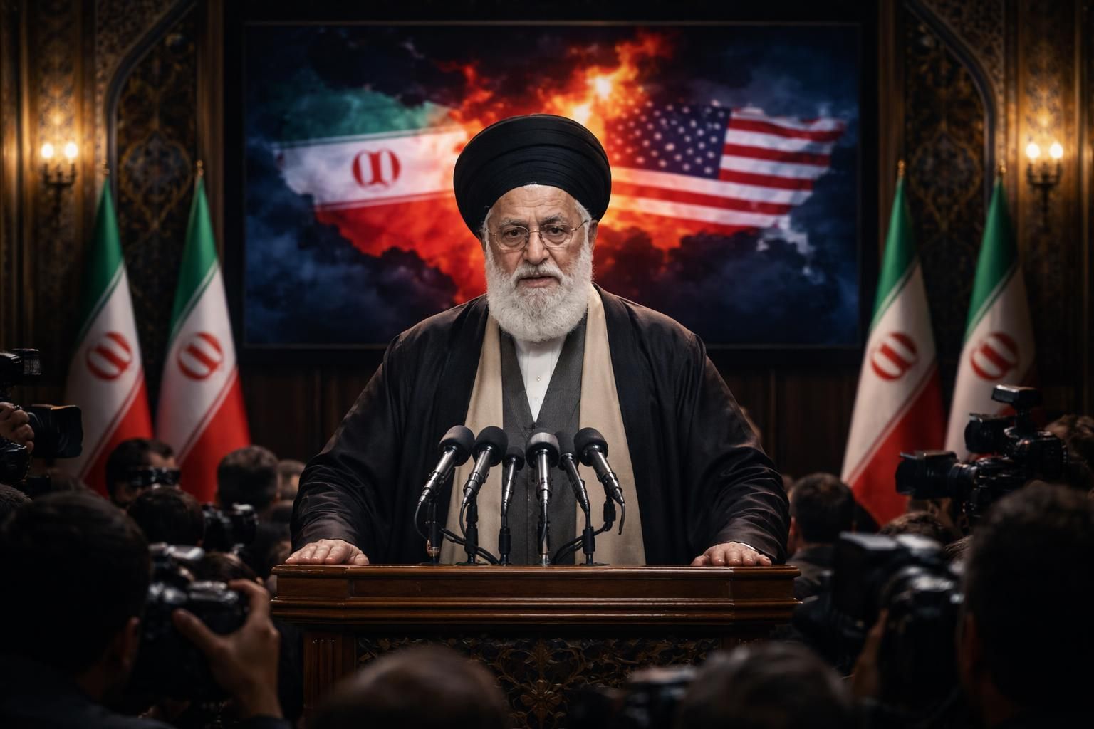 découvrez les déclarations du guide suprême iranien annonçant une 'défaite humiliante' des états-unis dans le cadre du conflit en iran, avec un reportage en direct sur la situation géopolitique actuelle.