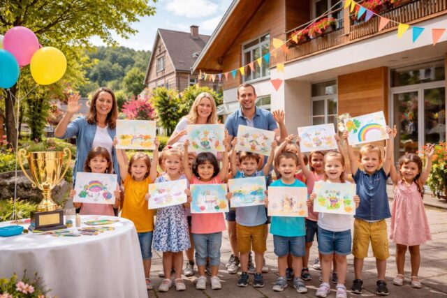Gundolsheim-Lecole-maternelle-sacree-championne-dun-prestigieux-concours-europeen-de-dessin-640x427 Décès à 96 ans d'André Cerdini, président emblématique du procès historique de Klaus Barbie